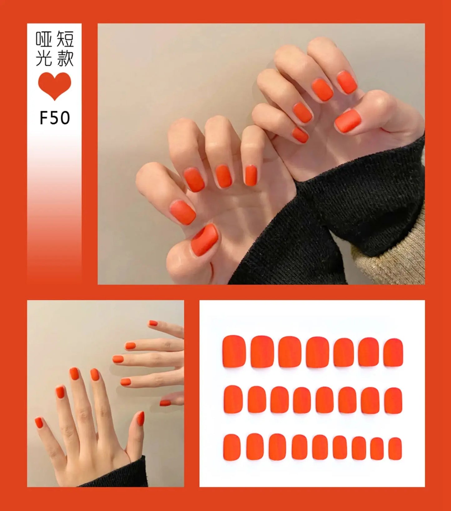 24Pcs Designed Fake Nails Extension Artificial Full Cover for Short Decoration Press on Ballerina False Nails Art Tips Tools