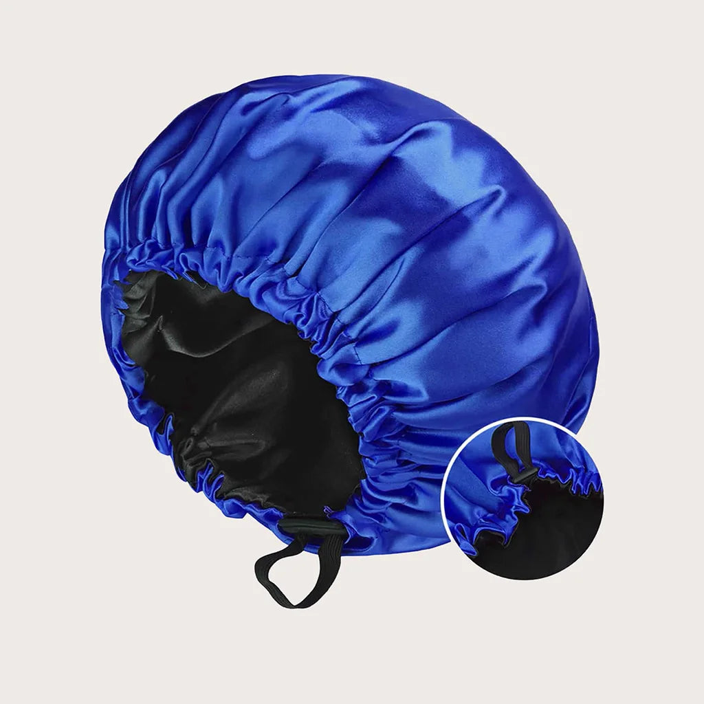 Wholesale Satin Bonnet for Sleeping Silky Bonnet Cap Large Double Layer Reversible Adjustable Sleep Bonnet Used to Hair Care