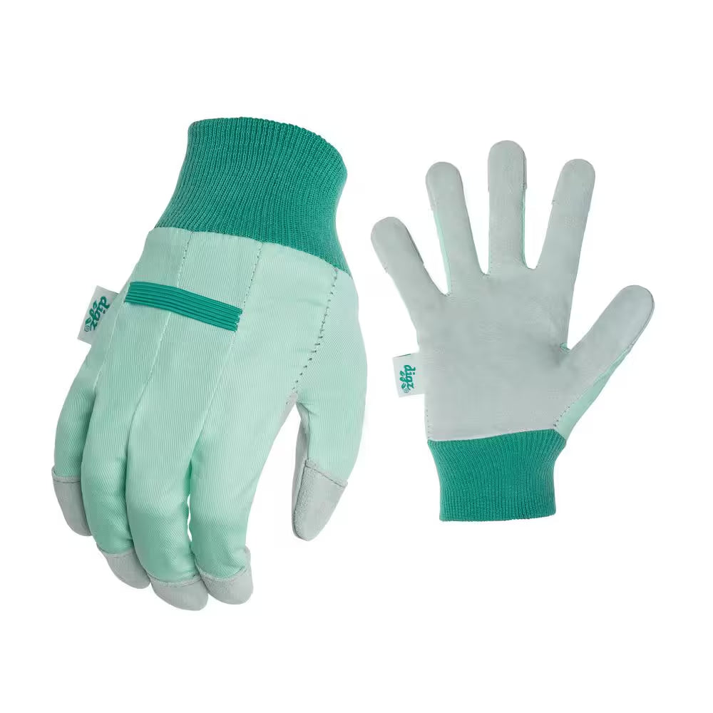 Women'S Medium Leather Palm with Knit Wrist Garden Glove