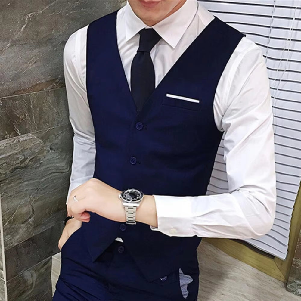 2021 Male Suits Blazer Slim Business Formal Dress Waistcoat Groom Man Suit Exquisite Weeding Office Set Thin Blazer