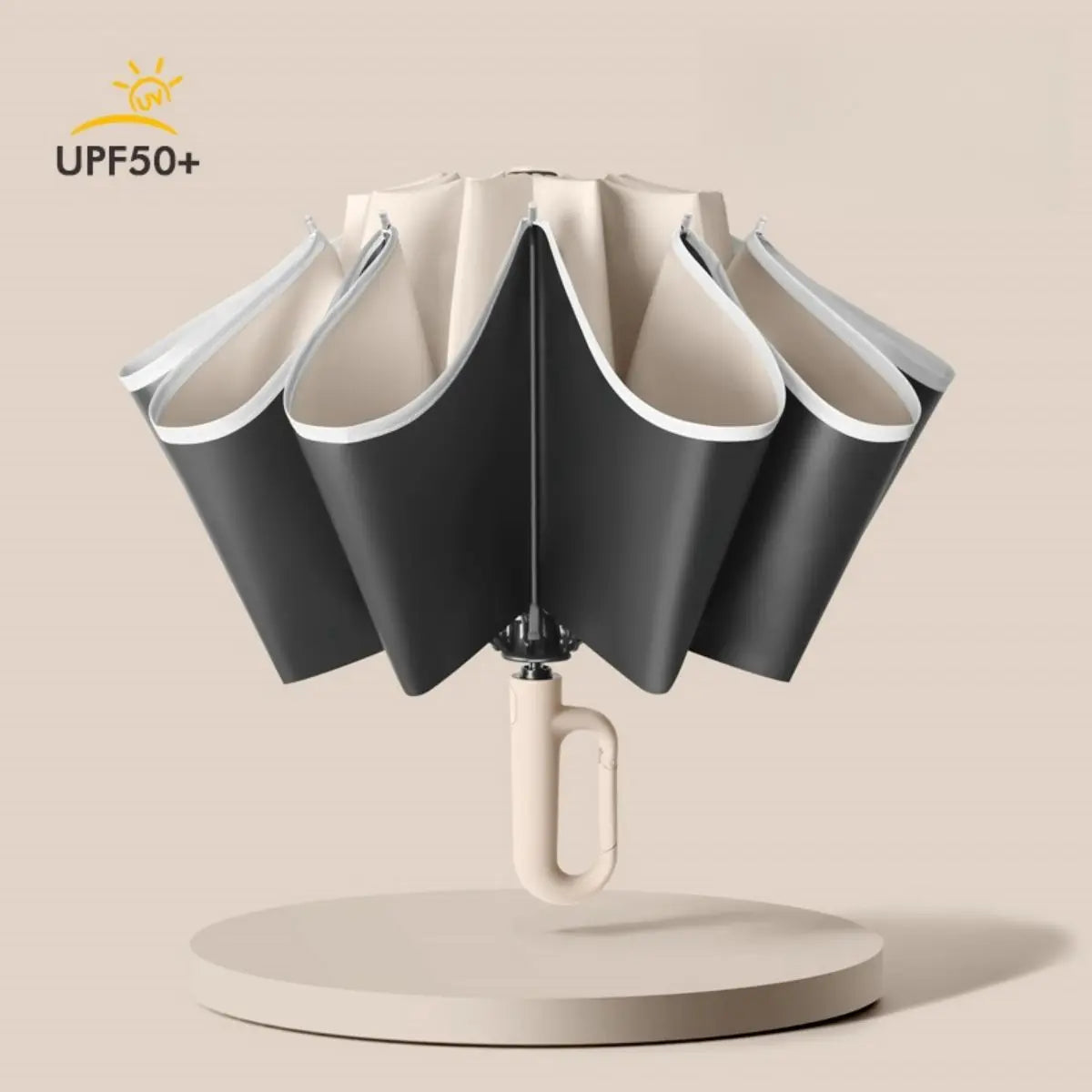 Fully Automatic Folding Umbrella with Ring Buckle for Easy Portability. Bigger, Thicker, Reinforced. Portable and Weatherproof F