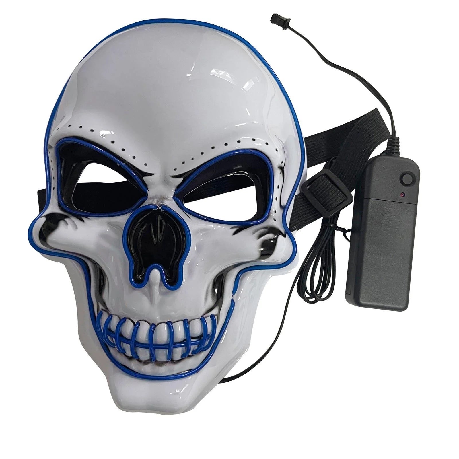 Toys Figurines Halloween Horror Mask Skull Shape LED Cold Light Glo Mask Dance Mask