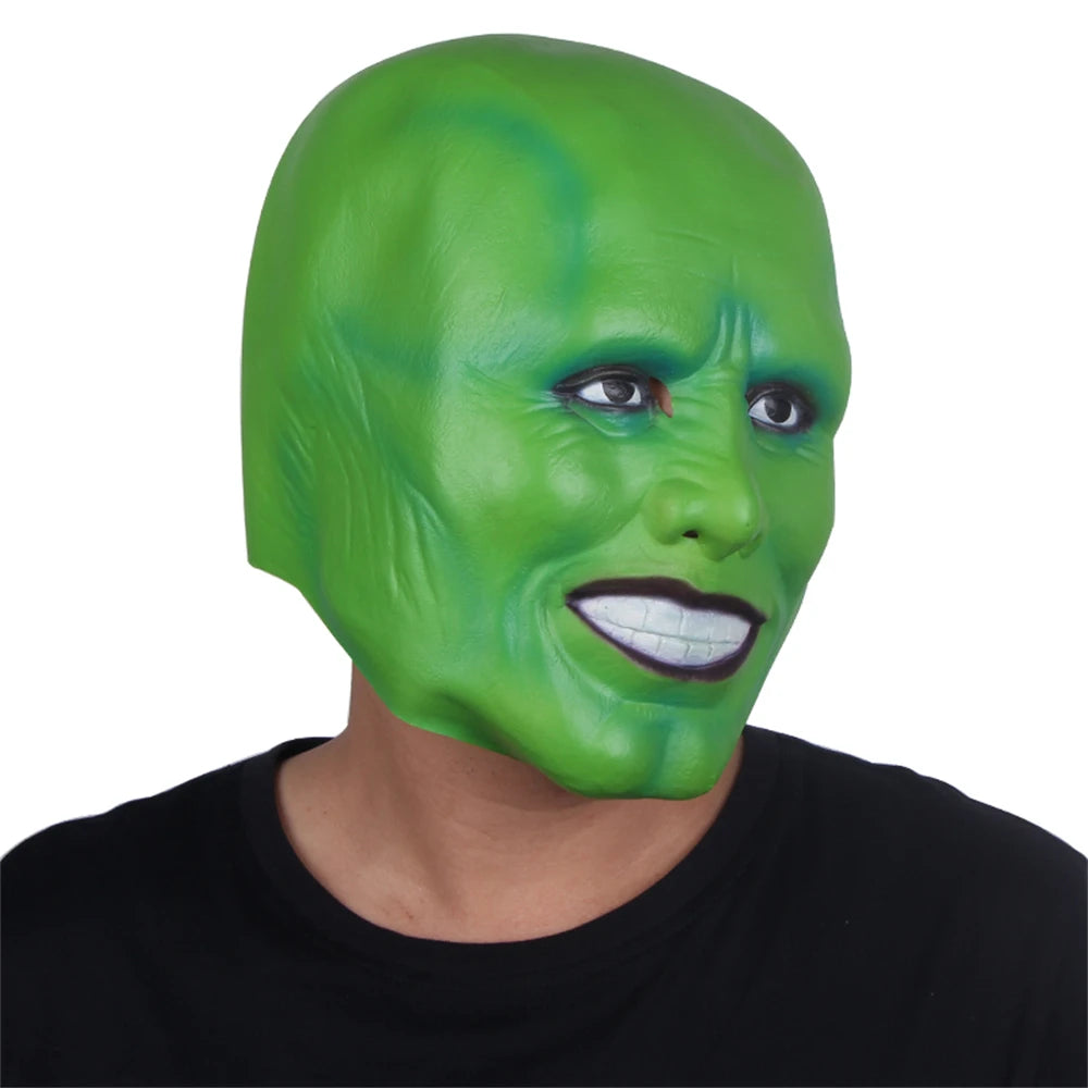 ´The Mask´ Funny Green Latex Mask Jim Carrey Movie Cosplay Headgear Halloween Superhero Fancy Dress Clothing Accessories