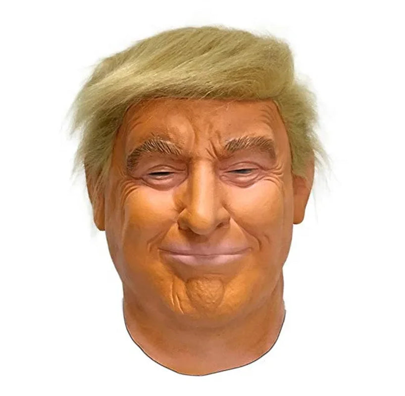 Trump Latex Mask Funny Sichuan Pu Biden Figure Mask Full Face Headgear Biden Halloween Mask Cosplay Character Dress up Props