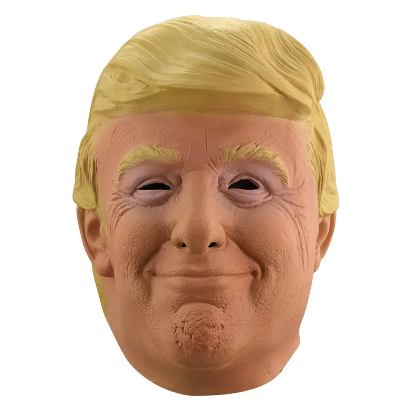 Trump Latex Mask Funny Sichuan Pu Biden Figure Mask Full Face Headgear Biden Halloween Mask Cosplay Character Dress up Props